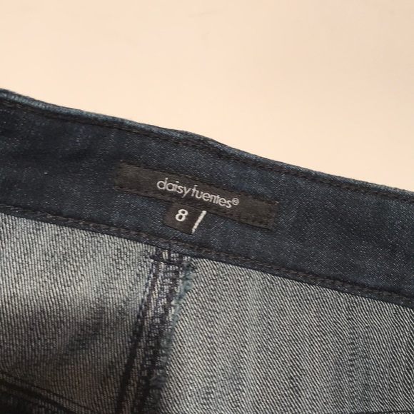 NWOT Daisy Fuentes button down denim Jean skirt 8 - Picture 4 of 7